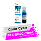 Tinta Compatible con Epson 504 Cyan