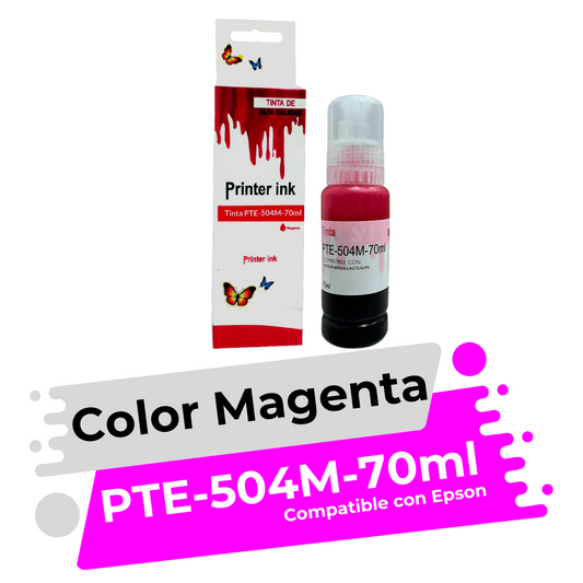 Tinta Compatible con Epson 504 Magenta