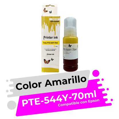 Tinta Compatible con Epson 544 Amarillo