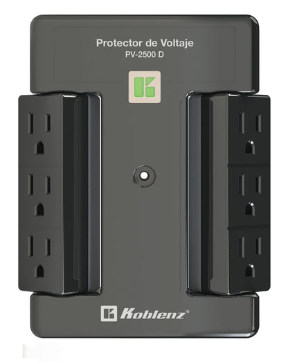 Protector de voltaje 2500 VA /2000 W 6 cont KOBLENZ PV-2500 D