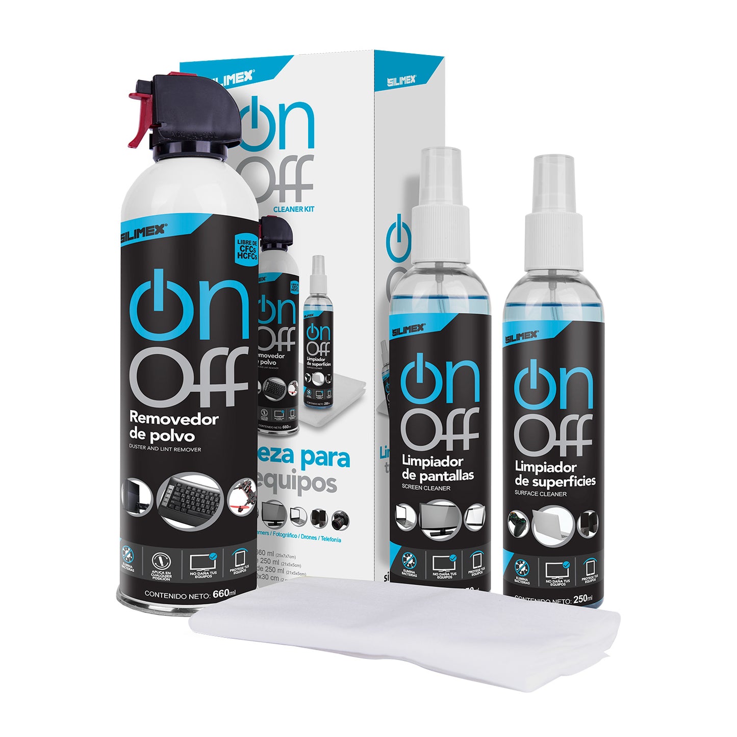 Kit Limpiador SILIMEX On-Off Cleaner Pack