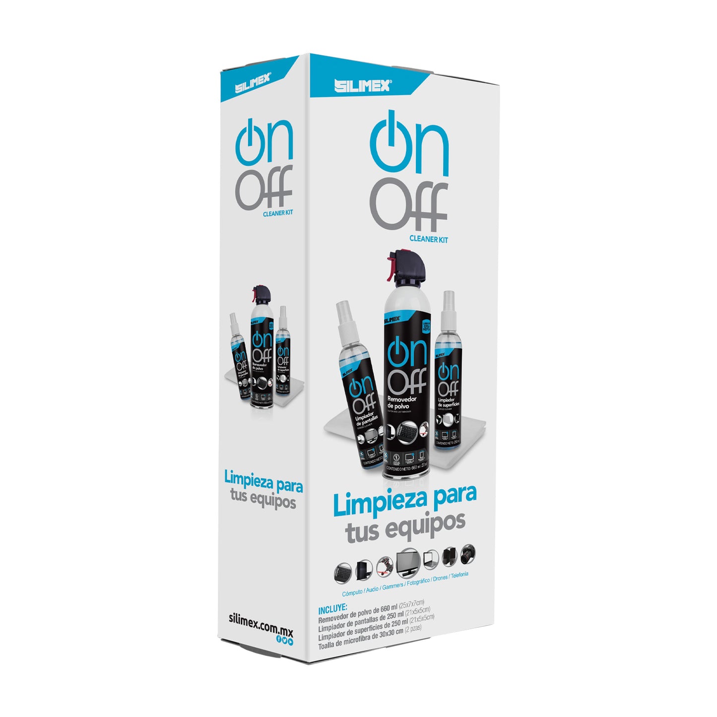 Kit Limpiador SILIMEX On-Off Cleaner Pack