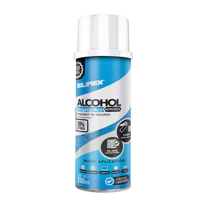 Alcohol Isopropílico SILIMEX Aerosol 250 ml = 280 gr