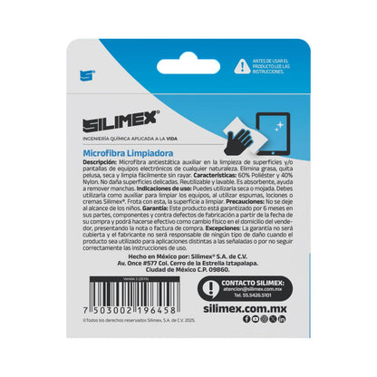 Microfibra limpiadora SILIMEX 750300219645