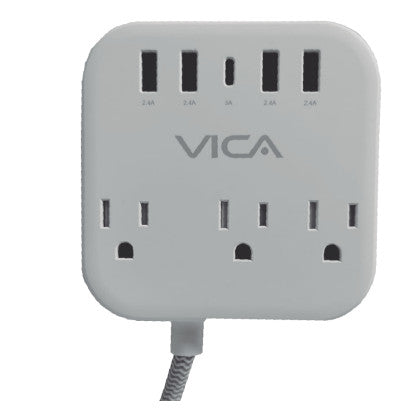 Centro Multicontactos VICA SUP USB 7P