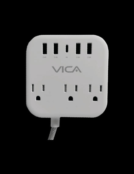 Centro Multicontactos VICA SUP USB 7P