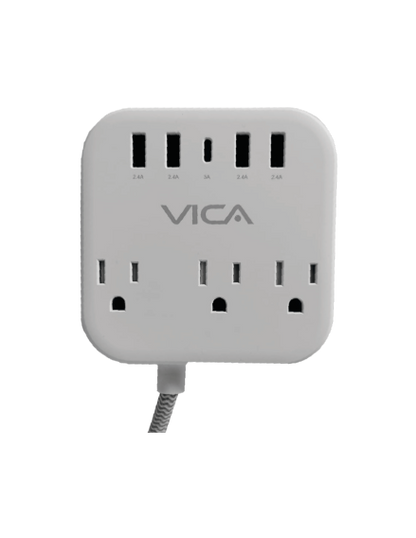 Centro Multicontactos VICA SUP USB 7P