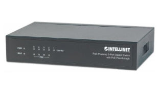 Switch INTELLINET 5 puertos Gigabit alimentado por PoE