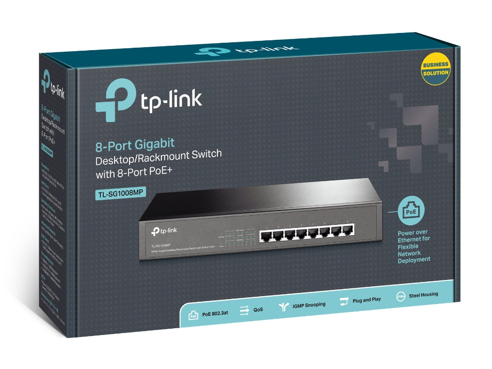 SWITCH POE ADMINISTRABLE TP-LINK TL-SG1008MP