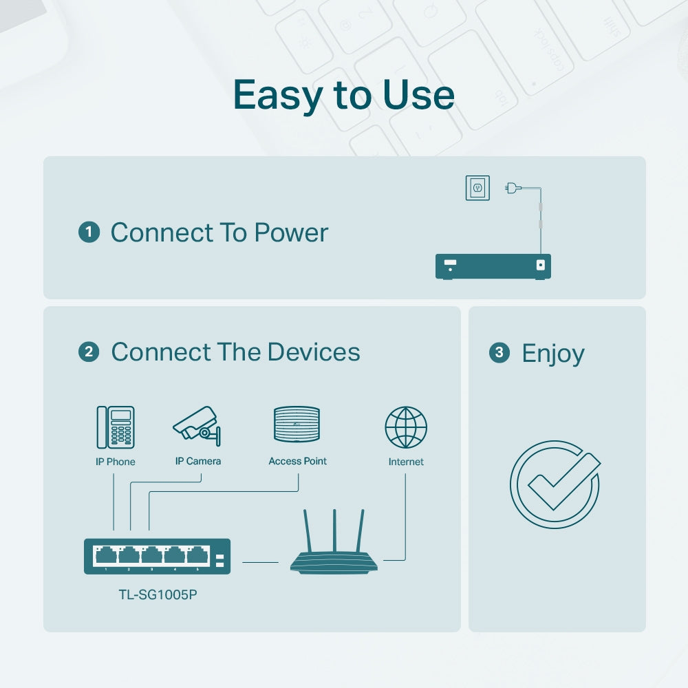 Switch no administrable  TP-LINK TL-SG1005P