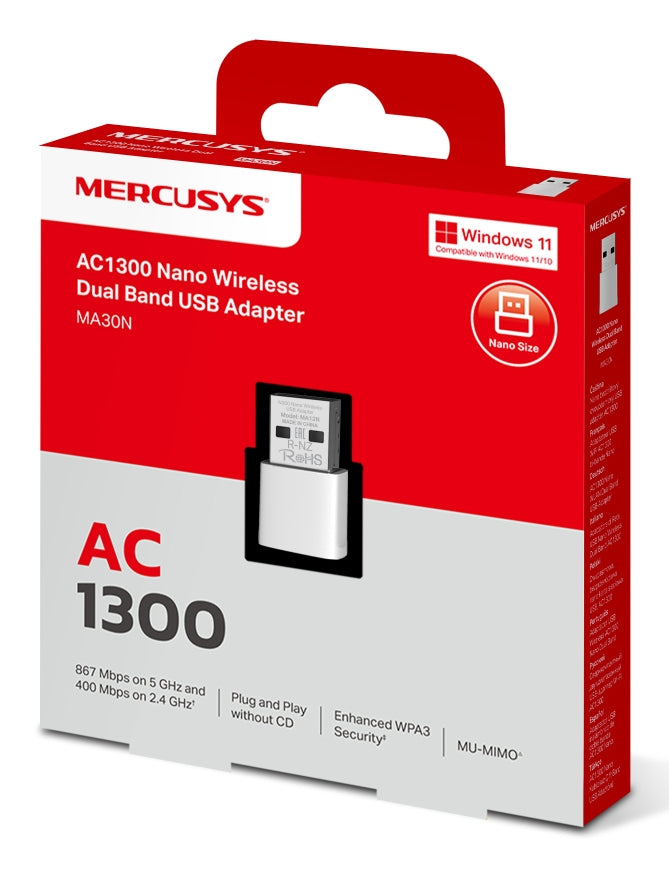 Adaptadores USB MERCUSYS MA30N