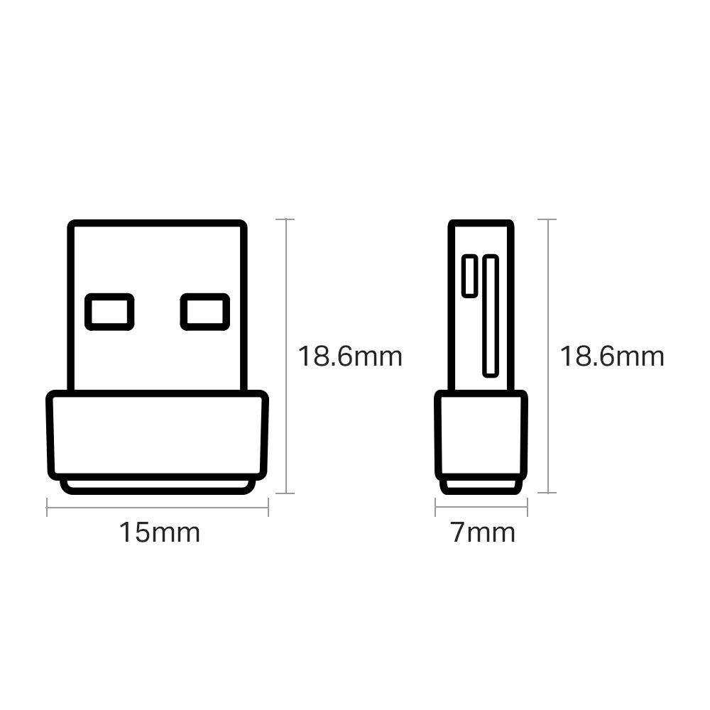 Adaptador USB Dual Band TP-LINK Archer T2U Nano