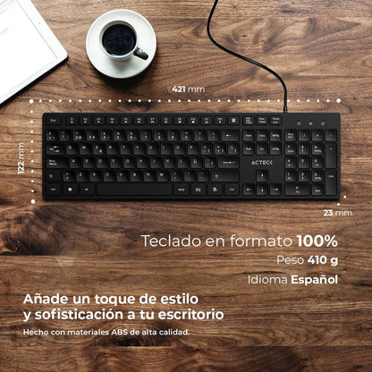 Teclados ACTECK VANTAGE AERO TA545