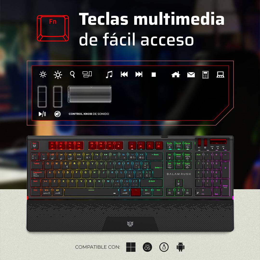 Teclados Gaming Balam Rush GK9791