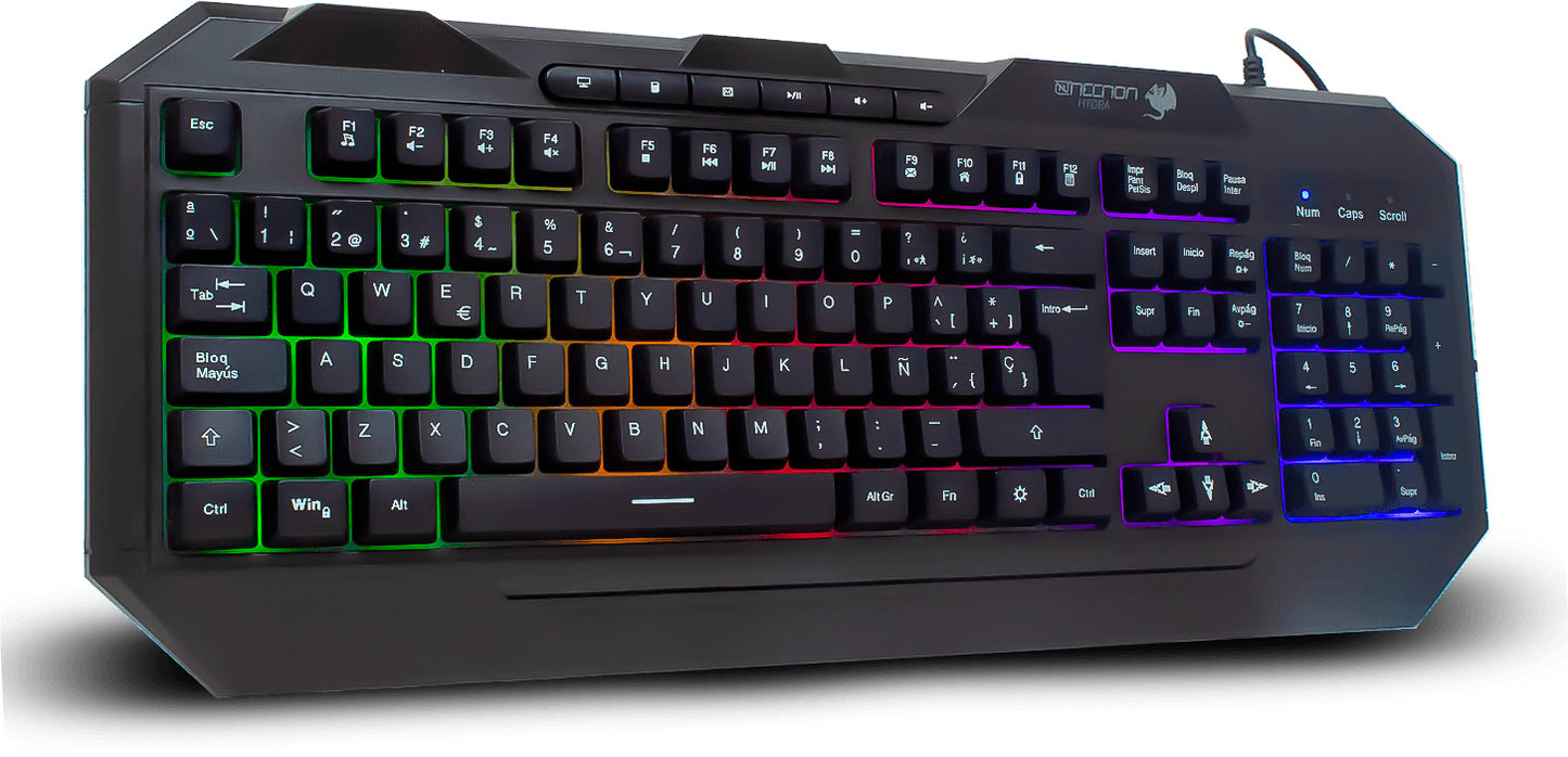 Teclado Gaming Alámbrico NECNON NGK-HYDRA