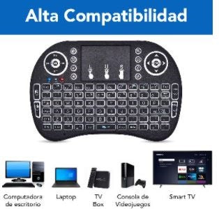 Teclado Mini Inalámbrico, Recargable, Ilumina BROBOTIX 963814