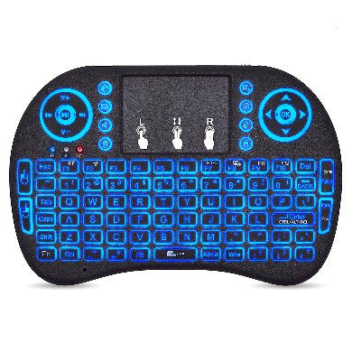 Teclado Mini Inalámbrico, Recargable, Ilumina BROBOTIX 963814