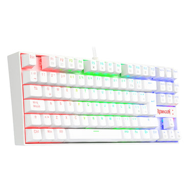 Teclado Mecánico Redragon Kumara White RGB