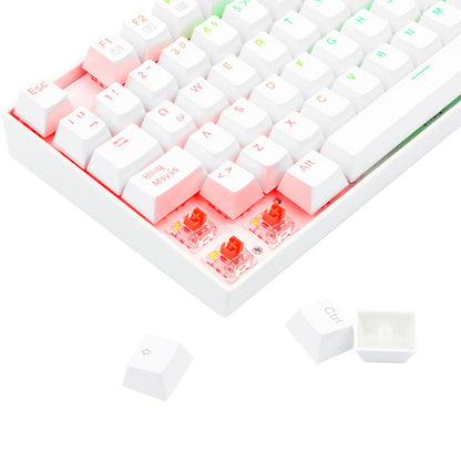 Teclado Mecánico Redragon Kumara White RGB