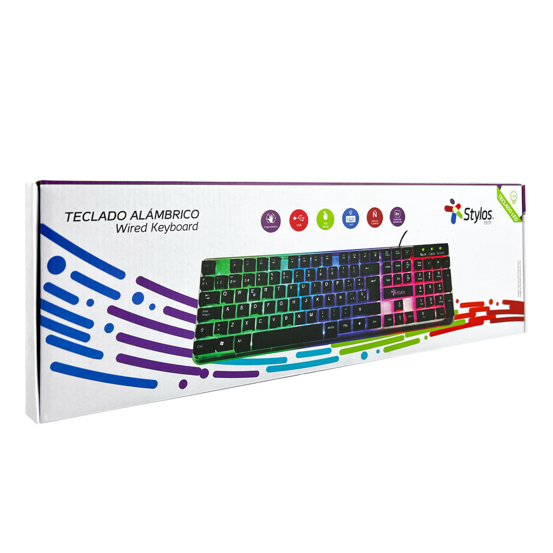 Teclado Stylos STTEALLED1T