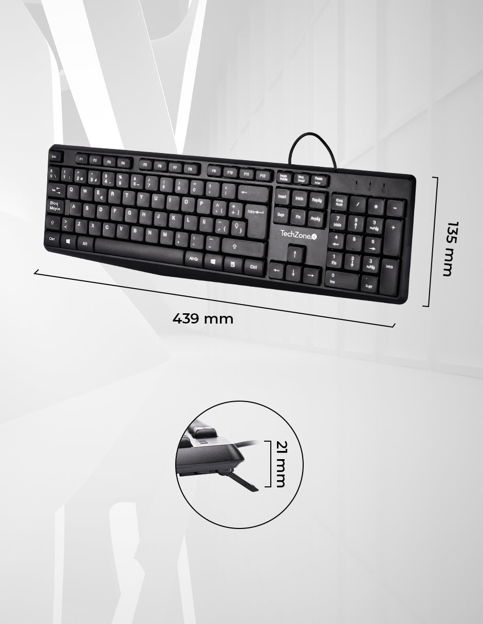 Teclado TECHZONE TZACTCA04