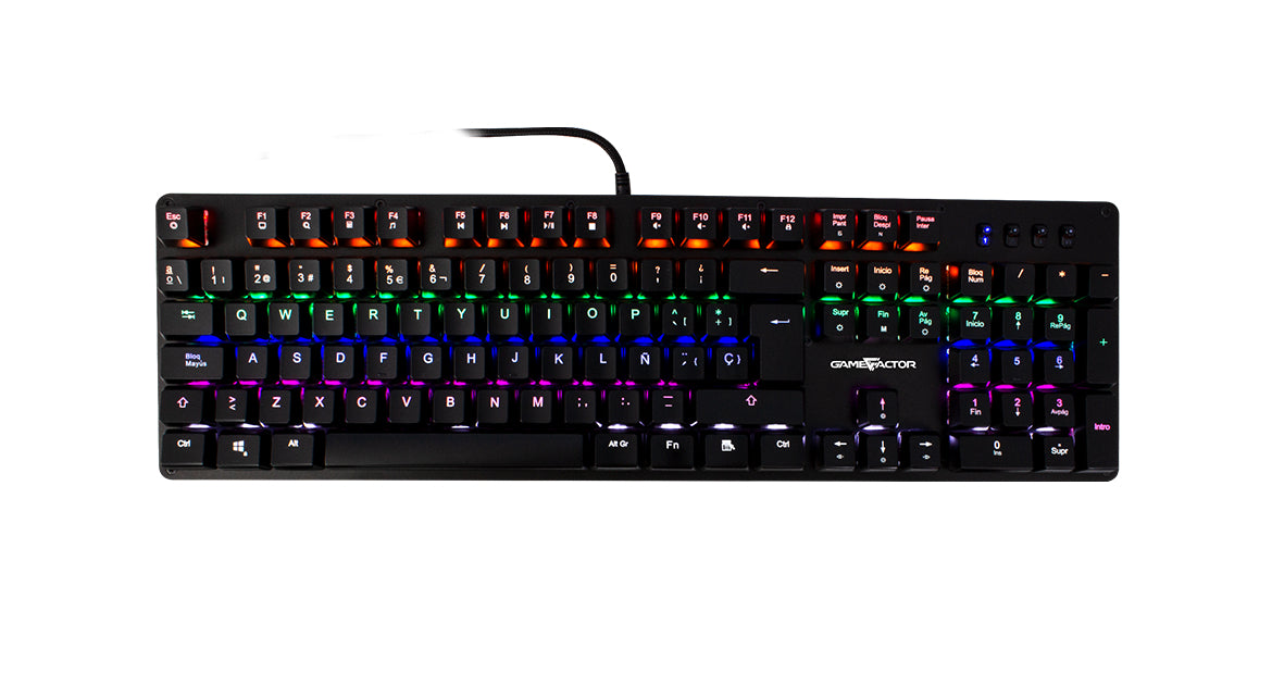 Teclado mecánico GAME FACTOR KBG400-PK-BL