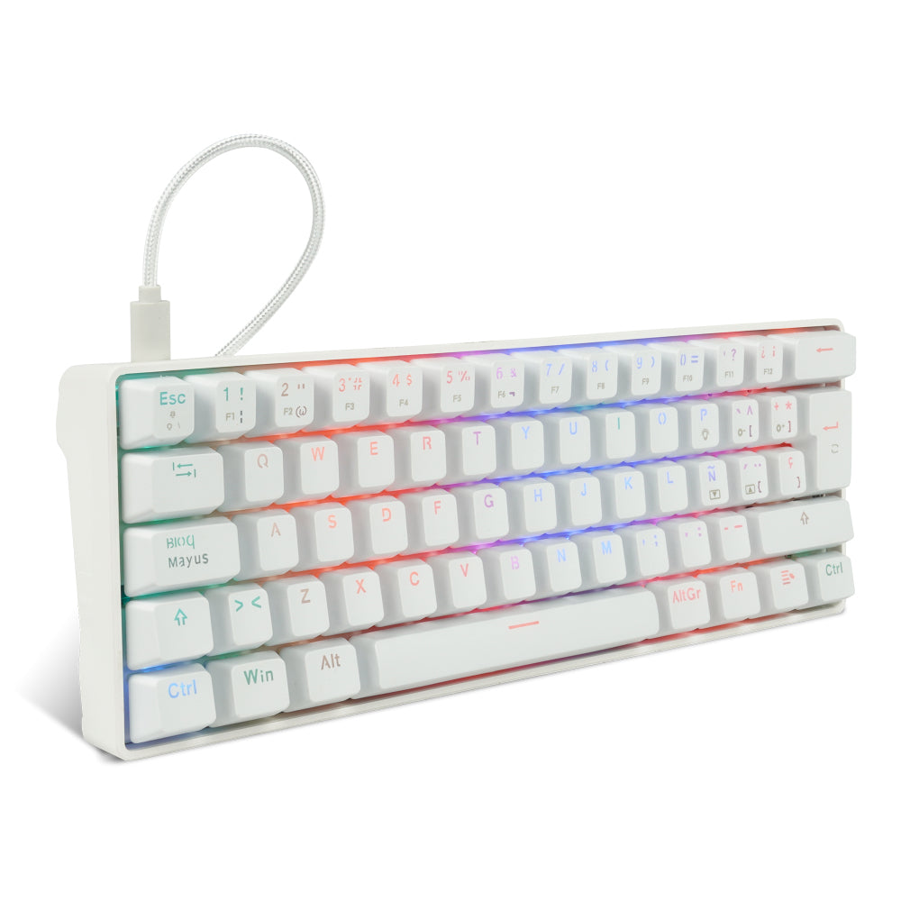 Teclado Mecánico GAME FACTOR KBG560-WH