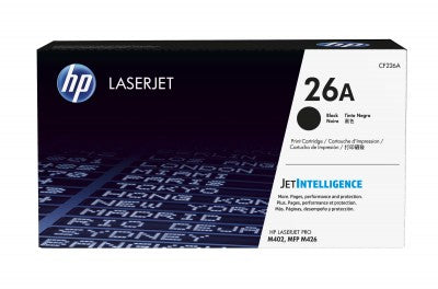 Tóner HP 26A - CF226A, Negro