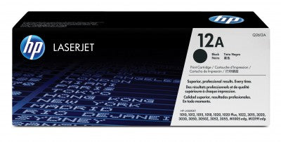 Tóner HP 12A - Q2612A, Negro