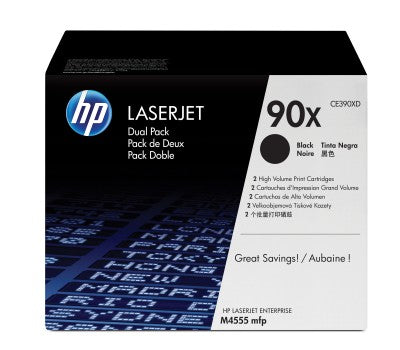 Tóner HP 90XD - CE390XD, Negro - Alto rendimiento