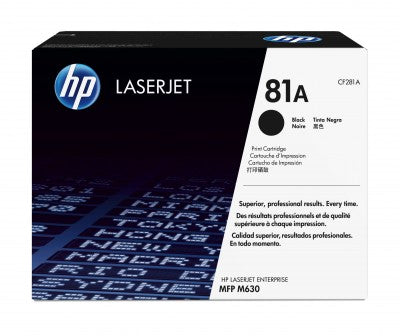 Tóner HP 81A - CF281A, Negro