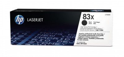 Tóner HP 83X - CF283X, Negro - Alto rendimiento