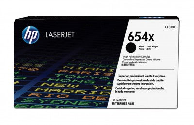 Tóner HP 654X - CF330X, Negro - Alto rendimiento