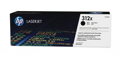 Tóner HP 312X - CF380X, Negro - Alto rendimiento