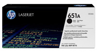 Tóner HP 651A - CE340A, Negro