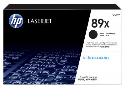 Tóner HP 89X - CF289X, Negro - Alto rendimiento
