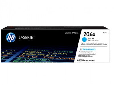 Toner HP 206X - W2111X, Cian - Alto rendimiento