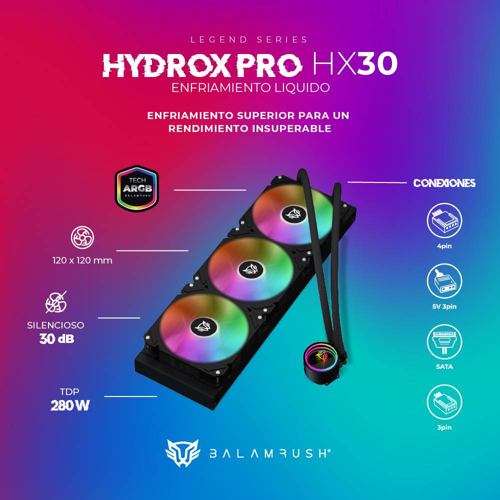 Enfriamiento liquido  Balam Rush HYDROX PRO HX30