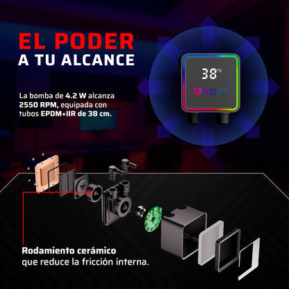Enfriamiento y Ventilación Balam Rush CRYO PRISM 240 BLACK