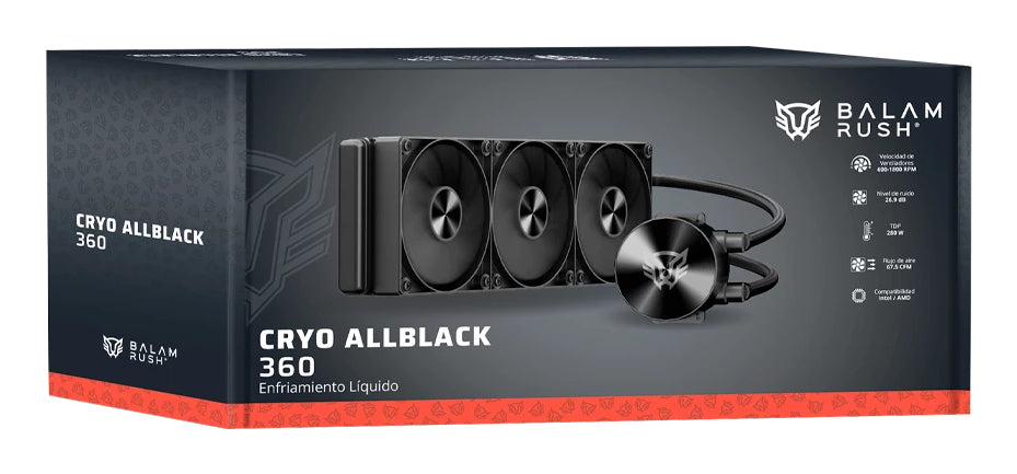 Enfriamiento y Ventilación Balam Rush CRYO ALLBLACK 360