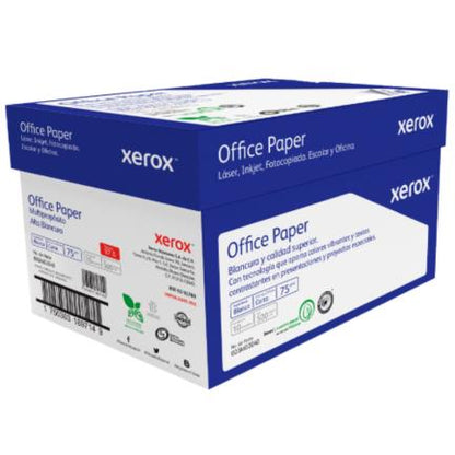Papel Cortado Xerox Office Paper Carta Azul 75Grs 97% Blancura Caja C/5000 hojas