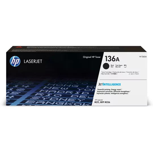 Tóner HP 136A - W1360A, Negro