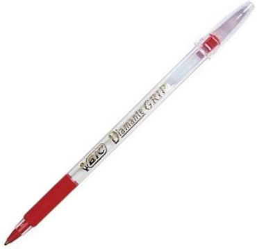 Bolígrafo BIC Cristal Precisión y Suavidad Punto Ultra Fino 0.7mm Color Rojo C/12+1 Pzas