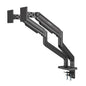 Soporte MANHATTAN 462587 de aluminio con sistema de pistón para 2 monitores de 17" a 45"