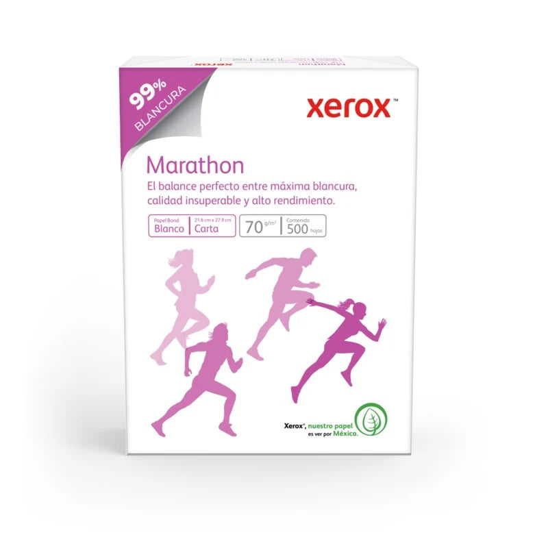 Papel Cortado Xerox Bond Marathon 70gr Carta 99% Blancura C/5000 Hojas
